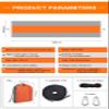 BSD Hammocks Camping Hammock for Outdoors, Backpacking & Camping Gear,Portable Hammock, Personal Hammock for Travel, Outdoors Tree & Hiking Gear Hammock That Holds 440lbs. (Orange and Grey) view 4