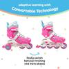 CHICAGO Skates Inline Training Skate Combo Set - Pink/Purple, Girls - Medium Sizes 1-4 view 2