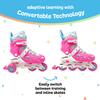 Chicago Inline Training Roller Skates with Protective Gear for Kids  Durable, Top Performance Roller Blades - Wrist Guards, Kneepads & Backpack Padded High-Top Boots,64mm Wheels - Indoor/Outdoor Use view 2