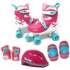 Chicago Roller Skates for Girls & Boys with Protective Gear  Helmet, Knee Pads & Wrist Guards  Durable Top Performance Indoor/Outdoor Use, Safety High Top Boot, 60mm PU Wheels with Secure Buckles view 1