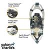 Yukon Charlie's National Park Snowshoe Kit, 8-inch x 21-inch, Includes Snowshoes, Trekking Poles and Travel Bag view 4