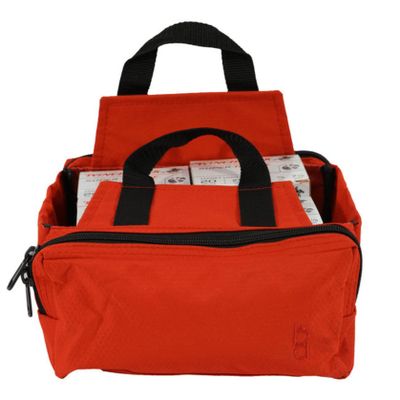 Bob-Allen 440RS Team Series Four-Box Carrier with Accessory Pockets and Flap, Black
