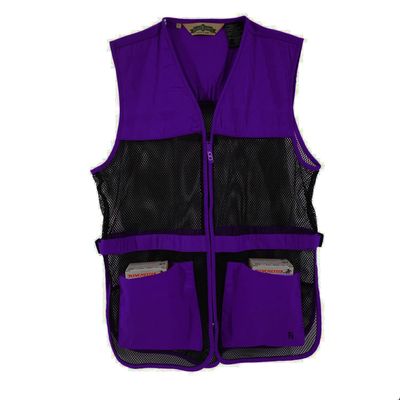 Bob Allen 245M Full Mesh Dual Pad Shooting Vest Purple L