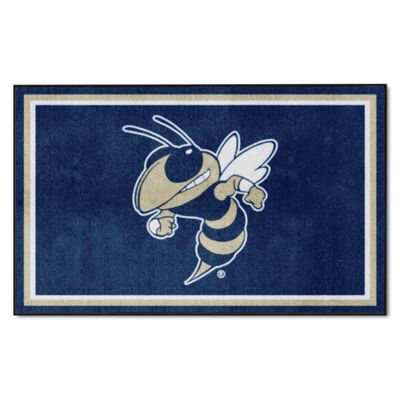 FANMATS 24011 Georgia Tech Buzz 4ft. X 6ft. Plush Area Rug