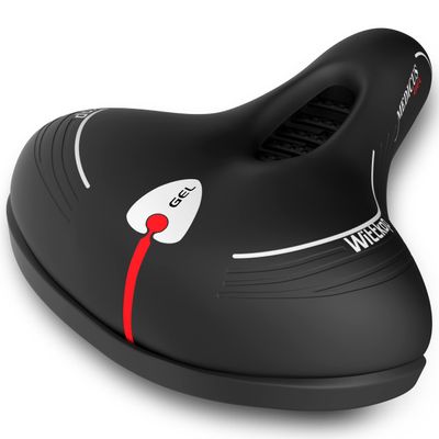 Wittkop Oversized Bike Seat for Peloton Bike & Bike+, Comfort Bicycle Seat, Compatible with Peloton, Spin, Road or Exercise Bikes, Wide Bike Saddle Replacement for Men & Women, Accessories Peloton