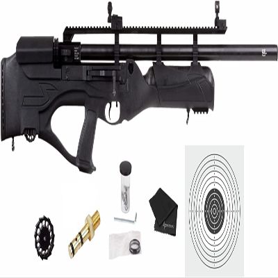Hatsan HGHercBull-45 Hercules Bully .45 Caliber with Included Wearable4U 100x Paper Targets and Towel Bundle (Black)