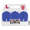 LSTYLE Dart Flights - L3 PRO KAMI Shape - Blue | Set of 3 | for Soft & Steel Tip Darts view 1