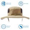 BASSDASH UPF 50+ Sun Fishing Hat Water Resistant with Detachable Neck Flap Khaki view 2