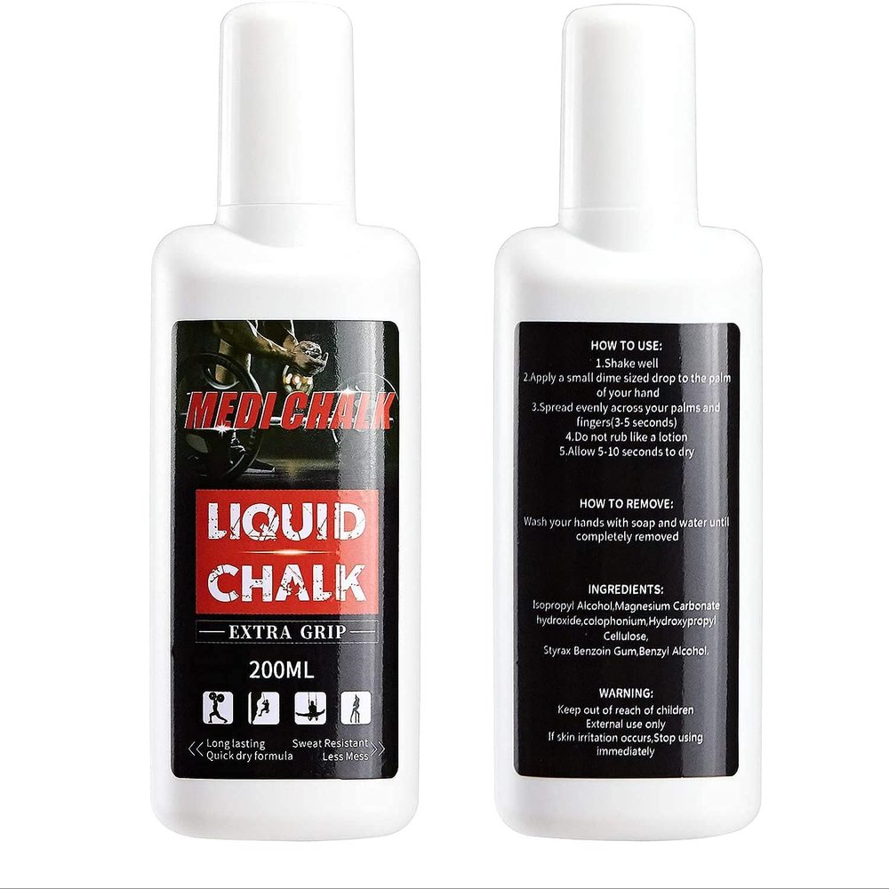Liquid Chalk MEDICHALK, Sports Chalk, Hand Grip Chalk,Weightlifting Chalk,Gym Chalk,Work Out Chalk for Cross Training, Powerlifting,Pole Dance 200ML