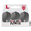 LSTYLE Dart Flights - L3 PRO KAMI Shape - Gun Metallic | Set of 3 | for Soft & Steel Tip Darts view 1