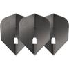 LSTYLE Dart Flights - L3 PRO KAMI Shape - Gun Metallic | Set of 3 | for Soft & Steel Tip Darts view 3