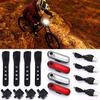 4 Pieces USB Rechargeable LED Bicycle Light Rear and Front Bike Light Waterproof Bike Headlight and Taillight, 4 USB Cables Included view 2