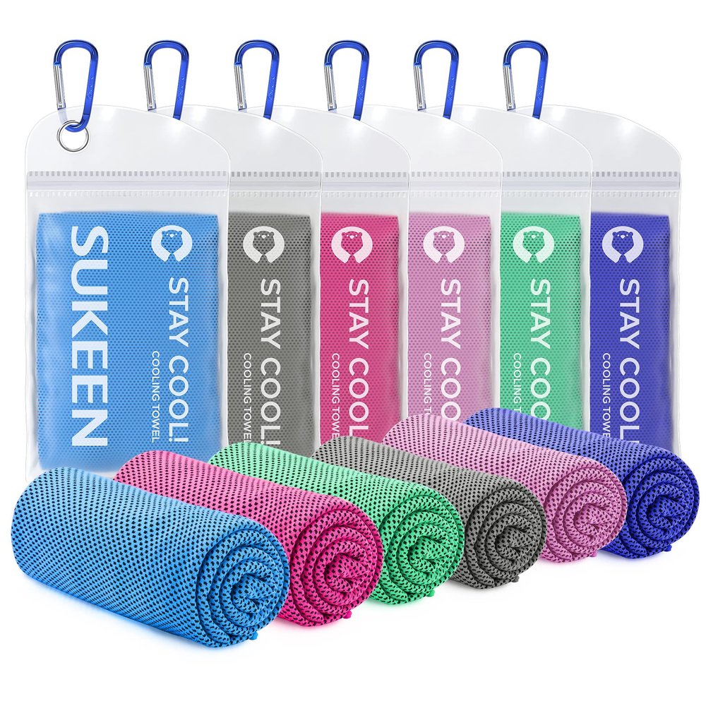 Sukeen Cooling Towel,Instant Evaporative Cooling for Sports,Yoga,Golf,Gym,Neck,Workout and More(40x 12)