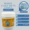 Cast net 7 ft (3/8" sq mesh) Mako Series by Lee Fisher Sports, 1 lb Real Lead per ft, Quality Verified : CBT-S7 view 2