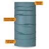 BLACKSTRAP Therma Tube, Cold Weather Neck Gaiter (Dark Matter) view 2