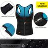 NonEcho Men Waist Trainer Vest Sweat Vest Hot Neoprene Zipper Sauna Girdle Tank Top Workout Shirt Shapewear Black view 2