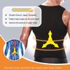 NonEcho Men Waist Trainer Vest Sweat Vest Hot Neoprene Zipper Sauna Girdle Tank Top Workout Shirt Shapewear Black view 3