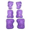 6 in 1 Set Kids Protective Gear Knee Pads and Elbow Pads with Wrist Guard for Skating Cycling Bike Scooter (Purple) view 1