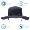 BASSDASH UPF 50+ Sun Fishing Hat Water Resistant with Detachable Neck Flap Dark Grey view 2