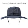BASSDASH UPF 50+ Sun Fishing Hat Water Resistant with Detachable Neck Flap Dark Grey view 3