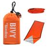 2/3 pcs/Set Outdoor Emergency Sleeping Bag Thermal Keep Warm Waterproof Mylar First Aid Emergency Blanke Camping Survival Gear (Silver) view 4