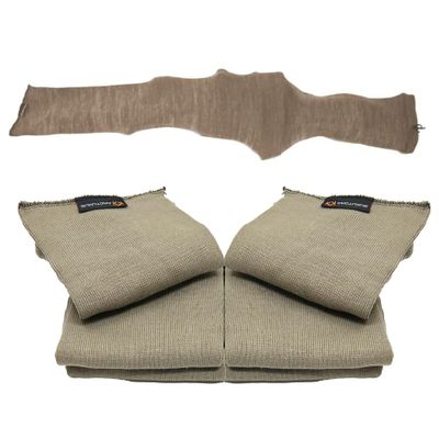 Silicone Treated Gun Socks for Rifles, Extra Wide - Fit Scopes, Pistol Grips & Tactical Accessories, 47 x 6 (Coyote Brown 4-Pack)