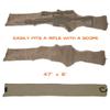 Silicone Treated Gun Socks for Rifles, Extra Wide - Fit Scopes, Pistol Grips & Tactical Accessories, 47 x 6 (Coyote Brown 4-Pack) view 3