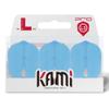 LSTYLE Dart Flights - L3 PRO KAMI Shape - Light Blue | Set of 3 | for Soft & Steel Tip Darts view 1
