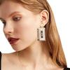 CutieJewelry Womens Cassette 80s Retro Novelty Funny Drop Dangle Earrings Clip Ons (Gold) view 2