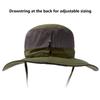 BASSDASH UPF 50+ Sun Fishing Hat Water Resistant with Detachable Neck Flap Army Green view 3