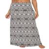 EXCHIC Women's Boho Flod Over Long Maxi Skirt Elastic High Waisted Long Skirts for Women (8, XX-Large) view 1