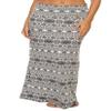 EXCHIC Women's Boho Flod Over Long Maxi Skirt Elastic High Waisted Long Skirts for Women (8, XX-Large) view 3