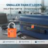 Forge TSA Approved Luggage Locks: Ultra Secure Dimple Key Travel Locks with Zinc Alloy Body, for Luggage, Travel Cases, Backpacks Orange 2PK. view 3