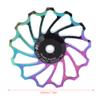 Keenso Rear Derailleur Pulley, Mountain Ceramics Rear Derailleur Pulley Bearings Cycling Accessory(13T) and Spare Parts view 3