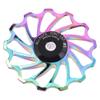 Keenso Rear Derailleur Pulley, Mountain Ceramics Rear Derailleur Pulley Bearings Cycling Accessory(13T) and Spare Parts view 4