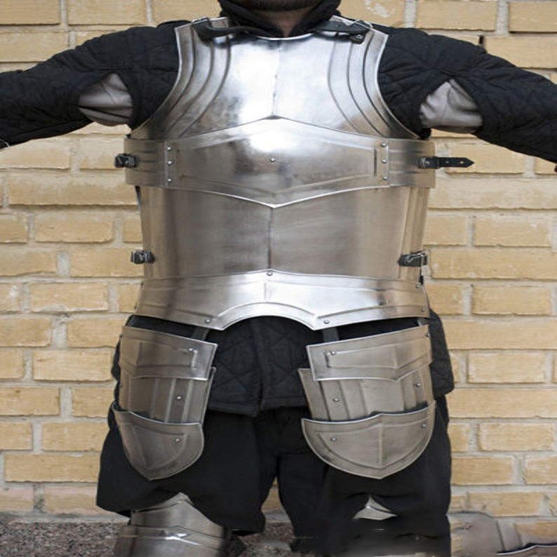 ARTIZANSTORE LARP, Fatasy, Kinght, Medieval Costume, Armour, Iarp Armor, Steel Armor: Cuirass (Front and Back) Titan