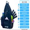 McEtt Pickleball Sling Bag & Mesh Ball Bag  Adjustable Crossbody Backpack for Women Men  Holds Pickleballs, Paddles, Water Bottle, Gear view 4