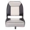 XGEAR Deluxe Low Back Boat Seat, Fold-Down Fishing Boat Seat (2 Seats) (C-White/Charcoal) view 2