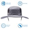 BASSDASH UPF 50+ Sun Fishing Hat Water Resistant with Detachable Neck Flap Light Grey view 2