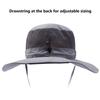 BASSDASH UPF 50+ Sun Fishing Hat Water Resistant with Detachable Neck Flap Light Grey view 3