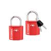 Forge 1''x1'' TSA Approved Luggage Locks: Ultra Secure dimple Key Travel Locks with zinc Alloy Body, for Luggage, Travel Cases, Backpacks, Red 2PK. view 1