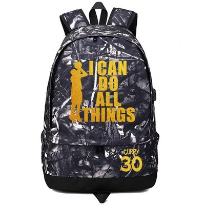 Basketball SC30 Ball Storage Backpack Sports Equipment Depositary Multifunctional Bag For Men Women (Grey Pattern 3)