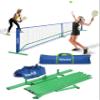 flybold Pickleball Nets | Portable Net Regulation Size Equipment Lightweight Sturdy Interlocking Metal Posts with Carrying Bag for Indoor Outdoor Pickle Ball Game Court | Full Court Size- 22ft view 1