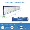 flybold Pickleball Nets | Portable Net Regulation Size Equipment Lightweight Sturdy Interlocking Metal Posts with Carrying Bag for Indoor Outdoor Pickle Ball Game Court | Full Court Size- 22ft view 3