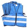 Wakauto 6pcs Reflective Running Vest for Jogging Biking Walking Breathable Waistcoat High Visibility Design for Safety at Night view 1