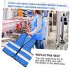 Wakauto 6pcs Reflective Running Vest for Jogging Biking Walking Breathable Waistcoat High Visibility Design for Safety at Night view 2