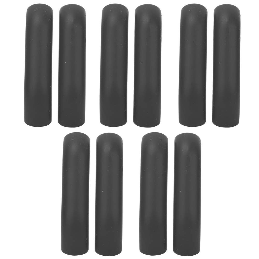 Brake Lever Protector, 5 Pair Soft Silicone Anti-Slip Brake Sleeves Mountain Road Brake Handle Cover Protector for Mountain Road Cycling(Black)