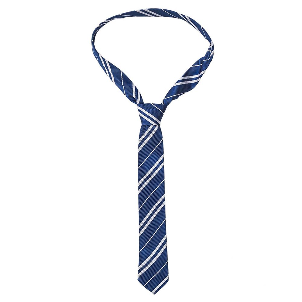 Funnlot Halloween Cosplay Tie Costume Accessory Blue Necktie Tie for Pretend Party Dress Up Costume Hand-Made Necktie (Blue)
