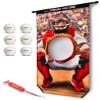 GoSports Strikeout Challenge Baseball Toss Doorway Game - Includes Universal Door Frame Tension Rod and Inflatable Baseballs with Ball Pump view 1