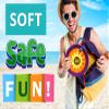 JA-RU Soft Flying Disc Toy (2 Discs Assorted Colors) 12 Inch Flying Rings for Kids | Outdoor Recess Toys | Swimming Pool & Beach Sports Games | Party Favors. 1031-2p view 2